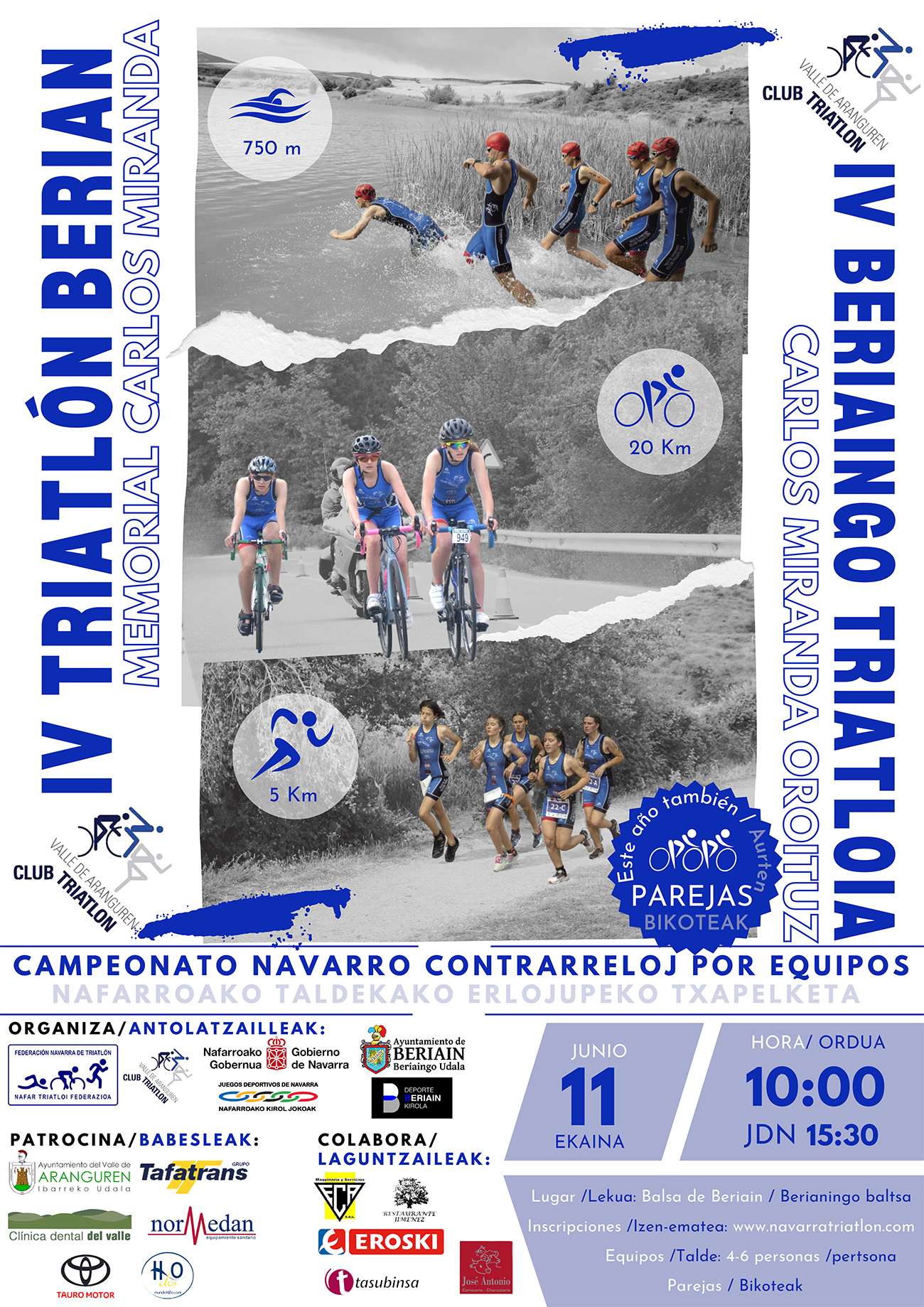 Abiertas inscripciones IV Triatl&oacute;n Beri&aacute;in y JDN